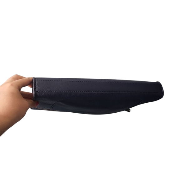 Isaac Mizrahi Janna Clutch-Mixed Texture Leather - Picture 4 of 10